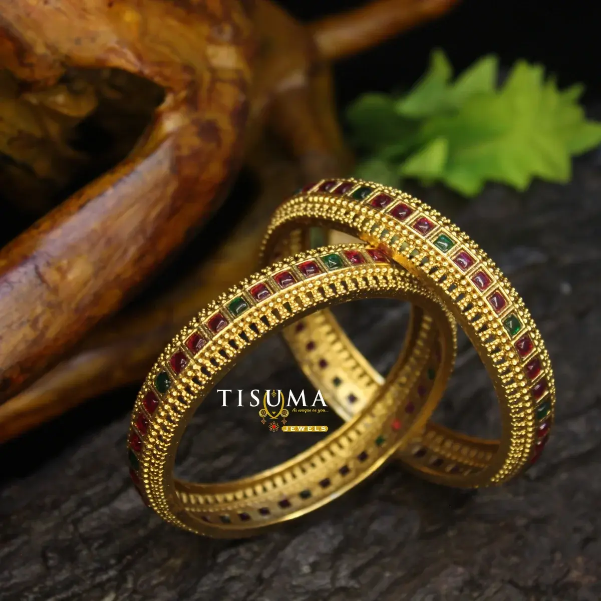 Edge Square Kemp Bangles
